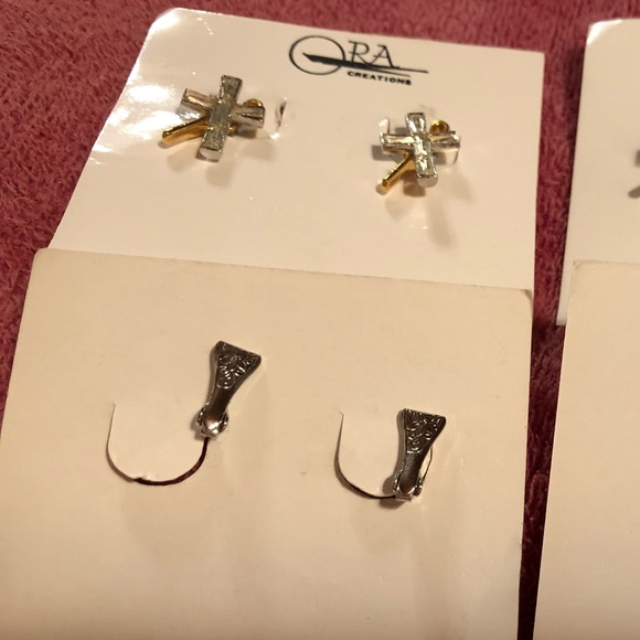 ✝️ Order of the White Shrine CLIP Earrings - Picture 3 of 4